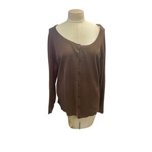 Brown cardigan